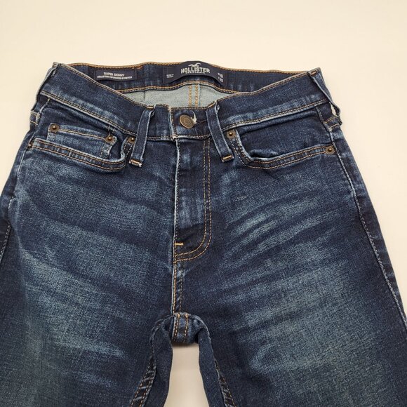 Hollister Super Skinny Stretch SZ 26 Denim Jeans Dark Wash - Picture 3 of 9